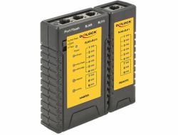 DeLOCK 86407 testeur de câble réseau Testeur de câbles à paire torsadée Noir 