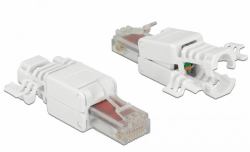 DeLOCK 86416 connecteur de fils RJ-45 Blanc 