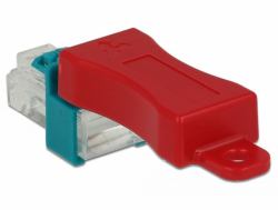 DeLOCK 86425 bloqueur de port Port blocker key RJ-45 Rouge 6 pièce[s] 