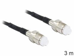 DeLOCK 88594 câble coaxial RG-174 3 m FME Noir 