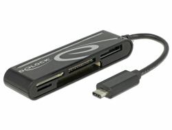 DeLOCK 91739 lecteur de carte mémoire USB 2.0 Noir 