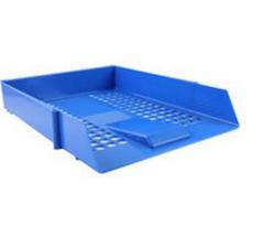 Deflecto CP043YTBLU bac de rangement de bureau Polystyrène Bleu 