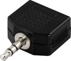 Deltaco AA-2 câble audio 3,5mm Noir 