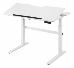 Deltaco DELO-0100 plan de travail informatique Forme rectangulaire Blanc 