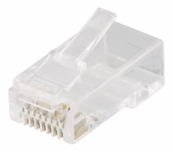 Deltaco MD-21 connecteur de fils RJ-45 Transparent 