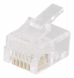 Deltaco MD-2A connecteur de fils RJ-12 Transparent 