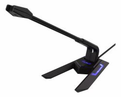 Deltaco MF-104 microphone Noir Microphone de table 