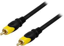 Deltaco MM-103 câble video composite 10 m RCA Noir 