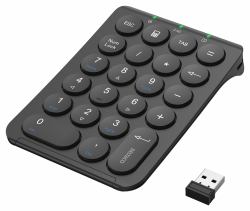 Deltaco TB-125 clavier numérique PC portable/de bureau RF sans fil Noir 