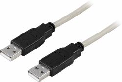 Deltaco USB2-9 câble USB USB 2.0 3 m USB A 0,48 Gbit/s Gris 