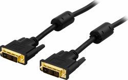 Deltaco VE011-AA câble DVI 1 m DVI-D Noir 