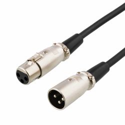 Deltaco XLR-1200 câble audio 20 m Noir 
