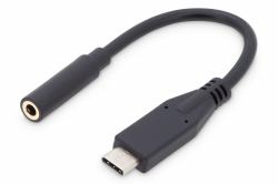 Digitus Adaptateur/convertisseur audio USB-C, USB-C/mâle - 3.5mm jack/femelle 