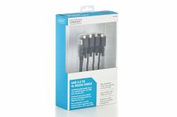 Digitus Adaptateur USB 2.0 vers 4 ports RS232 