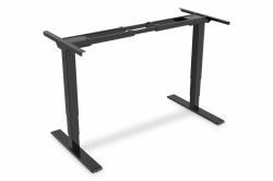 Digitus Piètement de table réglable en hauteur électriquement, deux moteurs, 3 vitesses, noir 