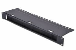 Digitus Panneau de passe-câbles avec joint balai pour armoires de 483 mm [19 po], 1 UH 