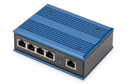 Digitus Switch PoE réseau Gigabit 4 ports, industriel, non administrable, 1 RJ45 uplink 