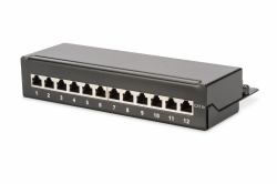 Digitus Panneau de brassage desktop CAT 6A, classe EA, blindé, noir 