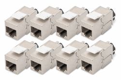 Digitus Module Keystone CAT 6A, blindé avec gestionnaire de câbles intelligent - 8 pièces 