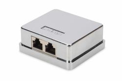 Digitus DN-93713 boitier de prise de courant RJ-45 Argent 