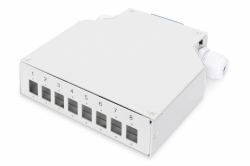 Digitus Boîtier d’épissure de profilés chapeau pour 8 coupleurs LC/DX 