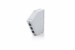 Digitus Répartiteur d'épissures FO sur profilé chapeau, Coudé, 6 SC DX/LC Quad, Gris 