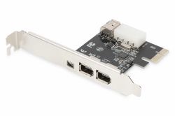Digitus Carte PCI Express, Firewire 1394a [3 +1 ports] 