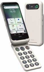 Doro Aurora A20 11,4 cm [4.5"] Double SIM Android 14 4G USB Type-C 4 Go 64 Go 3000 mAh Noir, Blanc 
