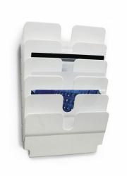 Durable FLEXIPLUS Présentoir à livres 6 étagères Blanc 