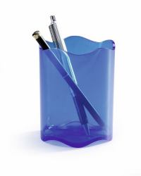 Durable 1701235540 porte crayons et stylos Bleu, Translucide 
