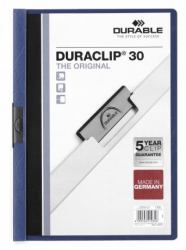 Durable Duraclip 30 protège documents PVC Bleu, Transparent 