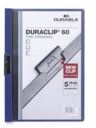 Durable Duraclip 60 protège documents PVC Bleu, Transparent 