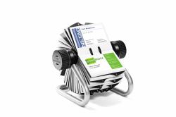 Durable 248123 rangement de cartes de visites Argent 
