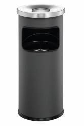 Durable 3332 17L Rond Metal Charbon de bois poubelle 