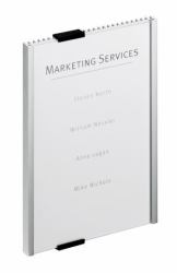 Durable Info Sign Acrylique, Aluminium Argent 