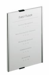 Durable Info Sign Acrylique, Aluminium Argent 