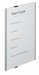 Durable Info Sign Acrylique, Aluminium Argent 