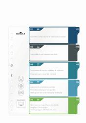 Durable 679327 intercalaire de classement Onglet avec index vierge Polypropylène [PP] Multicolore 