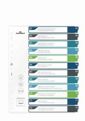 Durable 679627 intercalaire de classement Onglet avec index vierge Polypropylène [PP] Multicolore 