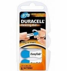 Duracell 1.4 V, zinc-air, 6 pack Batterie à usage unique 
