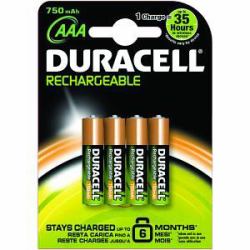 Duracell HR3-B pile domestique Batterie rechargeable AAA Hybrides nickel-métal [NiMH] 