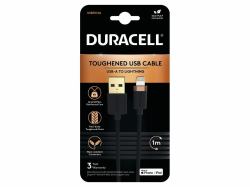 Duracell USB7012A câble Lightning 1 m Noir 