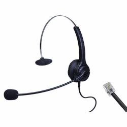 EDIS EC146 casque Avec fil Arceau Bureau/Centre d'appels Noir 