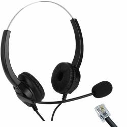 EDIS EC147 casque Avec fil Arceau Bureau/Centre d'appels Noir 
