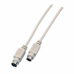 EFB Elektronik 2m, PS/2 - PS/2, M/M câble PS/2 6-p Mini-DIN Blanc 