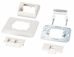 EFB Elektronik MULTIFUNKTIONS-RAHMENSET MIT 1 - -UND 2-PORT ADAPTER KEYSTONE FO