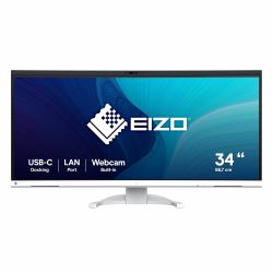 EIZO FlexScan EV3450XC-WT écran plat de PC 86,6 cm [34.1"] 3440 x 1440 pixels UltraWide Quad HD LCD Blanc 