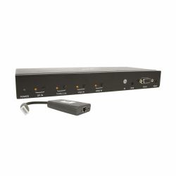 Eaton Tripp Lite B320-4X1-MHB-K extension audio/video Répéteur AV Noir 