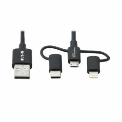 Eaton Tripp Lite M101-006-LMC-BK câble USB USB 2.0 1,83 m USB A Micro-USB B Noir 