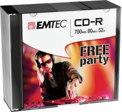 Emtec ECOC801052SL CD vierge CD-R 700 Mo 52x 10 pièce[s] 